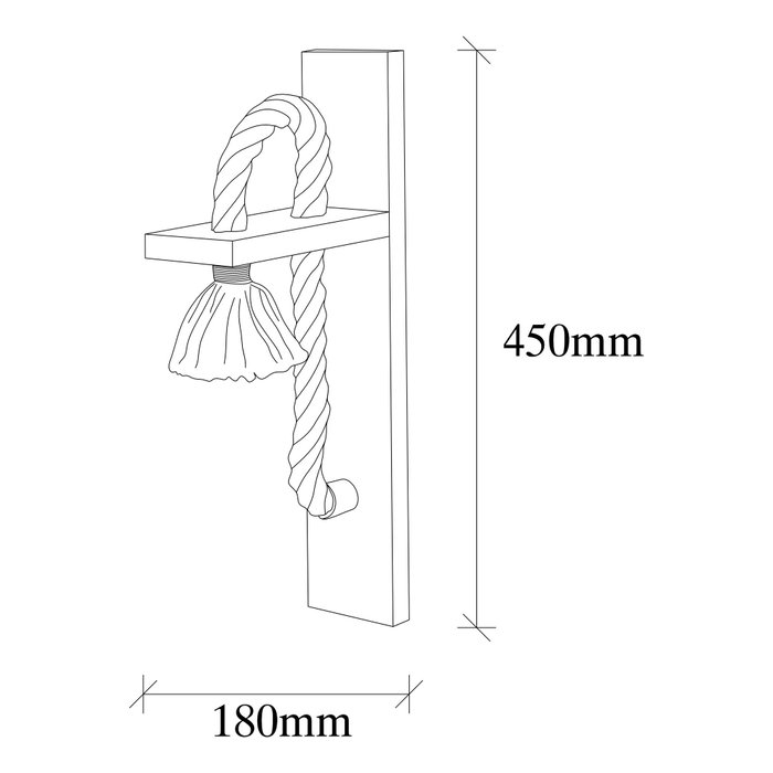 Opviq Erebos - 117-A Lámpara de pared de madera Opviq Erebos - 117-A Lámpara de pared de madera